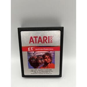 ET THE EXTRA TERRESTRIAL Atari 2600 Game cartridge tested